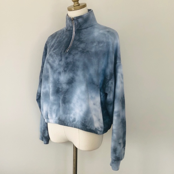 American Eagle Large Blue Stone Washed Sweatshirt - Picture 3 of 8